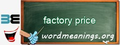 WordMeaning blackboard for factory price